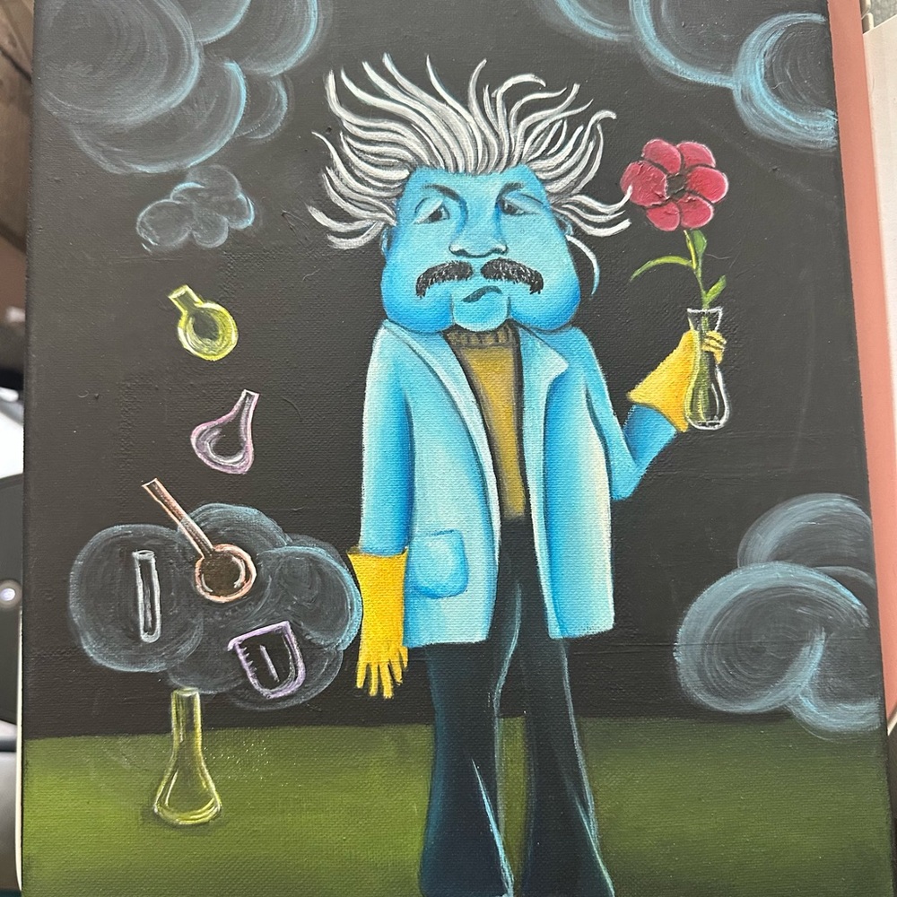 Colorful MADD Scientist Art Print